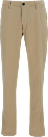 Incotex Beige Slim Fit Cotton Trousers