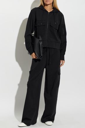 Woolrich Cotton Hoodie, Womens, Black
