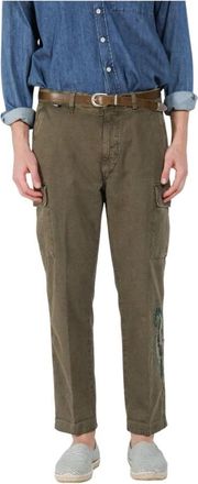 Mason's Chile M74 Cargo Pants - Heren - Straight fit broeken - Groen - XS - Katoen - Broeken