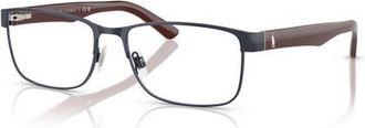 Polo Ralph Lauren 57mm Rectangle optical glasses in Blue at Nordstrom