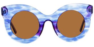 Andy Wolf Millicent F Womens Sunglasses Blue Size 49
