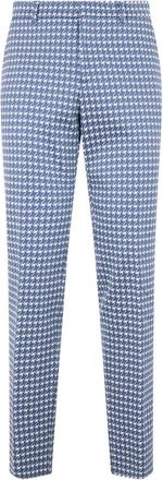 Moschino Jacquard Slim Pants - Heren - Slim Fit Broeken - Blauw - M - Broeken