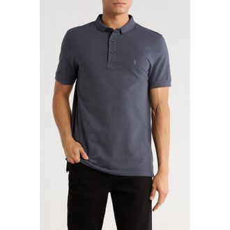 AllSaints Form Cotton Polo in Smith Blue at Nordstrom Rack, Size Xx-Large