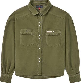 Amundsen & Scott Wild Velvet Shirt in Olive at Nordstrom, Size X-Large