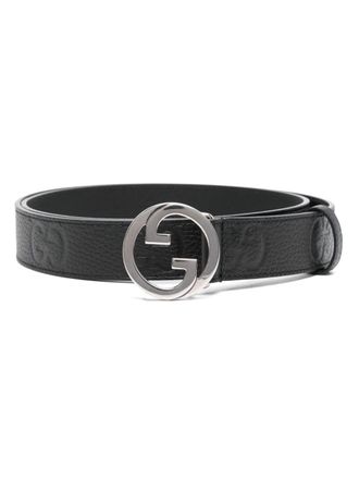Gucci Blondie leren riem - Zwart