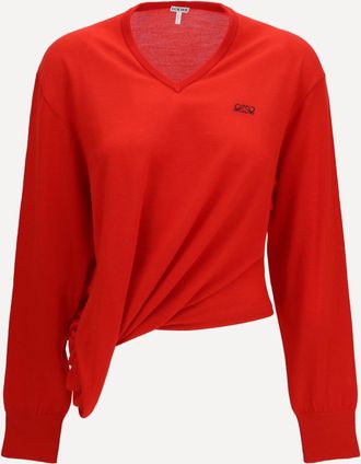 Loewe Wool Sweater with logo Female S