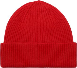 Le Bonnet Muts - Dames - Hoeden - Rood - ONE Size - Wol - Accessoires