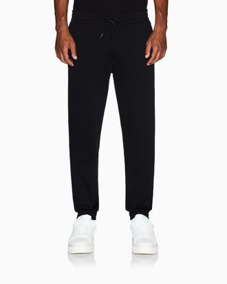 A|X Armani Exchange Mens Icon Project, emboidered Logo, Sweatpants, Black, L
