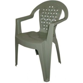 OEM Sill&oacute;n De Jard&iacute;n De Resina Antideslizante Norma Dimaplast Color Gris T&oacute;rtola