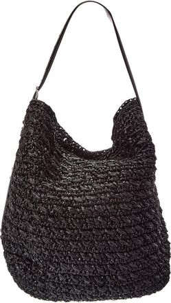 Toteme Straw & Leather Tote
