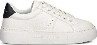 A|X Armani Exchange platform sneakers - women - Polyurethane/Polyester/Polyethylene vinyl acetate (PEVA)/Polyester/Polyurethane - 35 - White