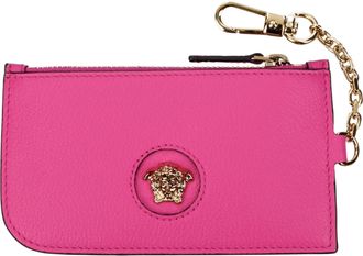 Versace Pink Leather Womens Wallet