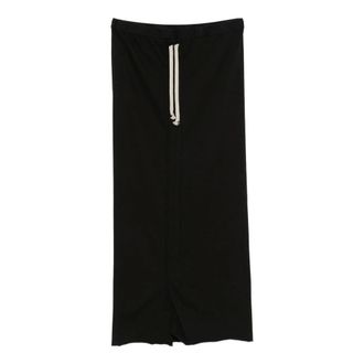 Rick Owens Soft Edfu Rok - Dames - Rokken - Zwart - Maat: M Katoen