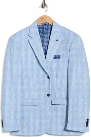 Soul of London Plaid Blazer in Light Blue at Nordstrom Rack, Size 42