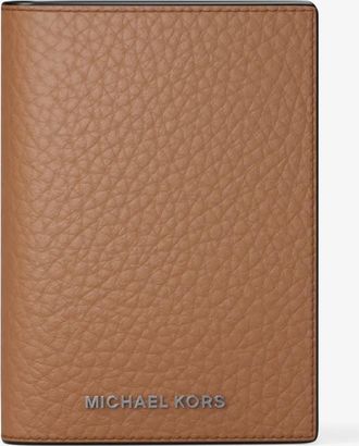 Michael Kors Hudson Pebbled Leather Folio Card Case