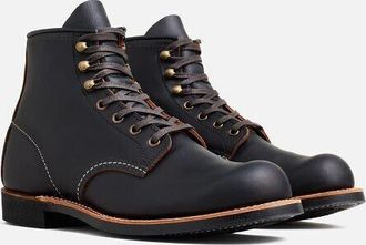 Red Wing Shoes Red Wing Heritage Blacksmith 3345 Men Black Leather Round Toe 6-Inch Ankle Boots