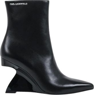 Karl Lagerfeld Botines con cu&ntilde;a Waverly - Shoes - Mujer - Negro - 41 EU