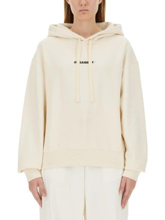 Jil Sander Cropped Relaxed-Fit Hoodie With Drawstring Hood