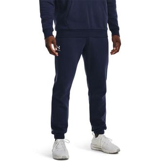 Under Armour Mens Essential Fleece Joggers - White/Midnight Navy Size 3XL