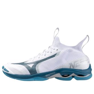 Mizuno Wave Lightning Neo 2 White Sailor Blue V1GA220221