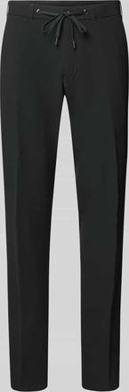 Digel Slim Fit Hose mit Tunnelzug in Black, Gr&ouml;&szlig;e 25
