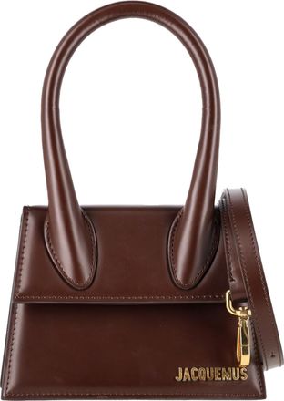 Jacquemus Pre-owned Womens Le Chiquito Moyen Top Handle Bag in Brown Calf Leather - Mocha - One Size