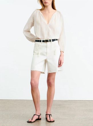 Nili Lotan Cristo Blouse In Ivory