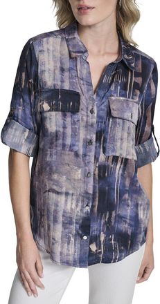 DKNY Dkny Print Roll Tab Shirt