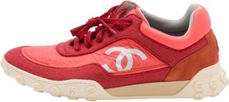 Chanel Red Lowtop Sneakers Size 37.5