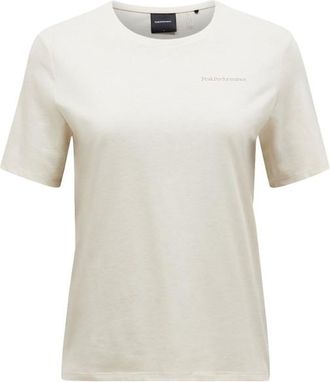 Peak Performance Explore Logo Tee Funktionsshirt f&uuml;r Damen | beige