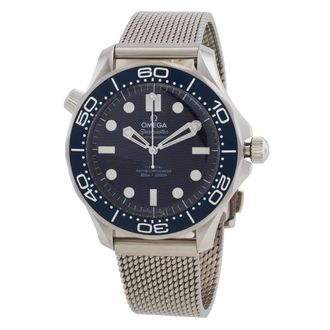 Omega Seamaster 300M James Bond 60th Anniversary Automatic Chronometer Blue Dial Mens Watch 210.30.42.20.03.002