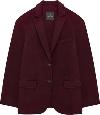 Anine Bing Quinn Blazer - Dames - Jassen - Rood - Maat: 2XS Wol