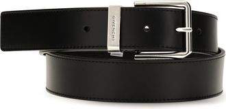 Givenchy Mens Leather Belt Gentlemen Black Calf