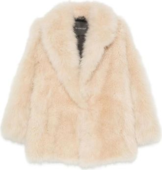 BLANCHA Shearling Jas - Dames - Jassen - Wit - XS - Leer - Jassen