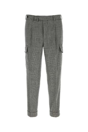 Pantaloni Torino Embroidered Stretch Wool Blend Pant