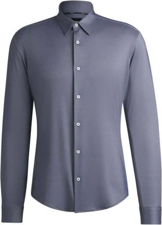HUGO BOSS Slim-Fit Shirt In Structured Performance-Stretch Fabric, Size X-Large