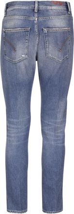 Dondup Mens Dian - Stretch Eco Denim Carrot Jeans - Blue Cotton - Size 38 (Waist)
