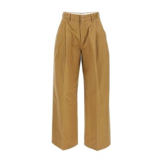 Tanaka Wide Trousers, female, Beige, Size: W29 Hakama Trousers