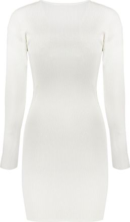 Dsquared2 Womens Knit Mini-dress - White viscose - Size Medium