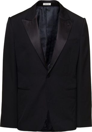 Alexander McQueen Black Single-Breasted Jacket