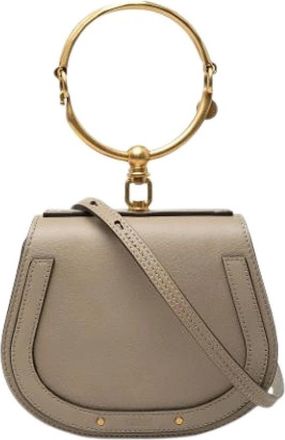 Chlo&eacute; Pre-owned Nile Handtas - Dames - Vintage Handtas - Grijs - ONE Size - Leer - Vintage