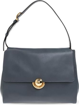 Furla Shoulder Bags, female, Blue, Size: ONE SIZE Domus Medium Shoulder Bag