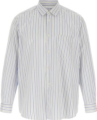 Comme Des Gar&ccedil;ons Deconstructed Stripe Shirt - Heren - Casual Overhemden - Veelkleurig - M - Katoen - Overhemden