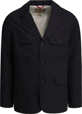 Manifattura Ceccarelli Bush Jacket - Heren - Zomerjassen - Blauw - 4XS - Katoen - Jassen