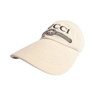 Gucci Accessoires, Heren, Beige, L, Katoen, Devon Palma Hoed