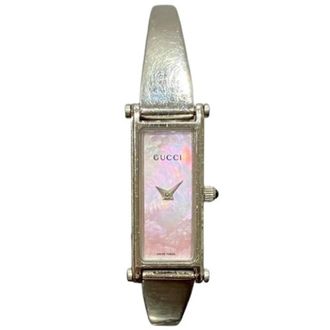 Gucci Pre-owned Watches, female, Pink, Size: ONE SIZE Pre-owned Stainless Steel Quartz 1500L