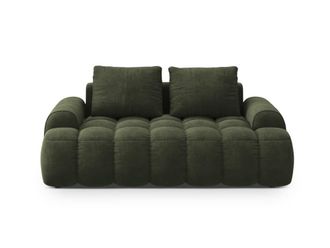 Cosmopolitan Design Sof&aacute; 2 plazas de terciopelo verde