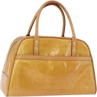 Louis Vuitton Tweedehands leren Louis Vuitton tassen - Dames - Vintage Handtas - Geel - ONE Size - Vintage