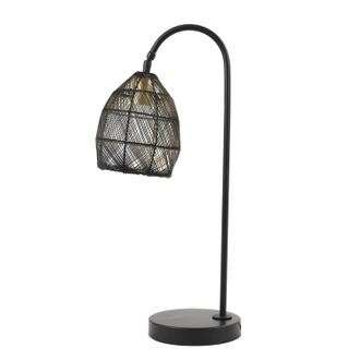 Light & Living L&aacute;mpara De Mesa - Meya - Negro - Metal - E27 - - Light&living