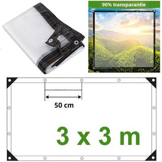 OEM Lona Impermeable, 33 M Lona Impermeable, Lona Transparente, Lona Lona Suelo Pel&iacute;cula Impermeable Pl&aacute;stico H Transparente Borde Reforzado